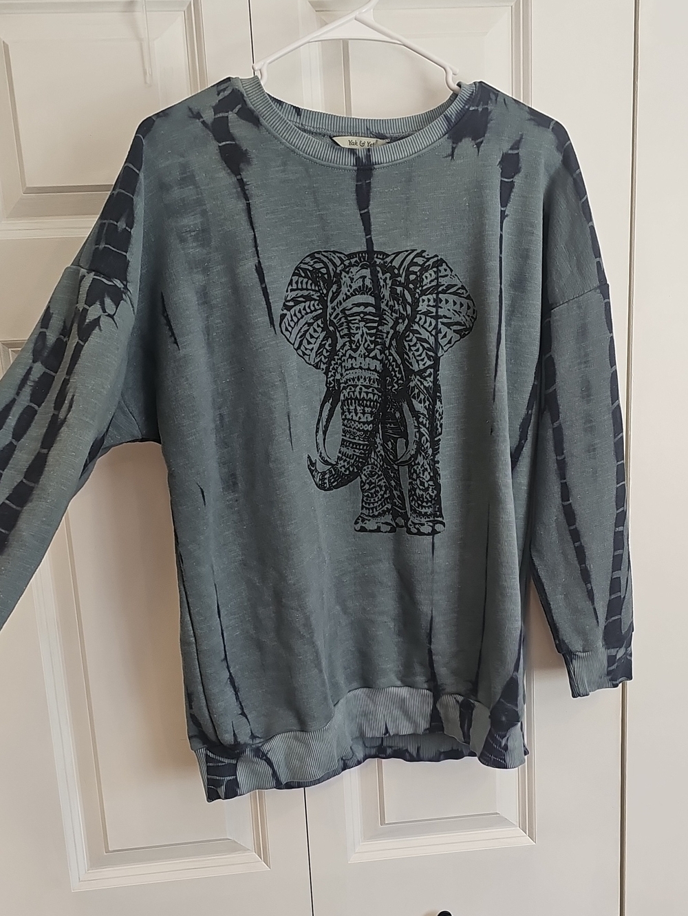 Yak & Yeti Light Blue Tie-Dye Crewneck Sweatshirt